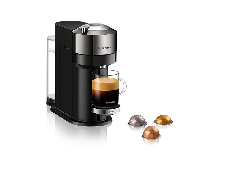Krups NESPRESSO Vertuo Next Deluxe XN910C Μηχανή Καφέ Dark Chrome