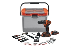 Σετ Κρουστικό Δραπανοκατσάβιδο Black & Decker BCKSB04 με 2 Μπαταρίες & 72 Αξεσουάρ