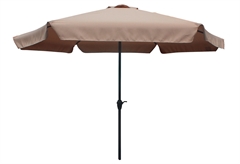 Ομπρέλα Κήπου Nattera Quartz με Μηχανισμό Ανοίγματος UV50 Φ295x237cm Taupe