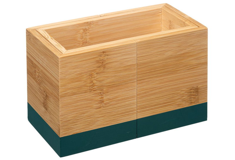 5Five Moder Θήκη Οργάνωσης Μαχαιροπήρουνων Bamboo Μπλε 18x10x12cm