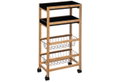 5Five Blackbamboo Τρόλεϊ 4 Θέσεων με Αποσπώμενο Δίσκο 40x22x83cm