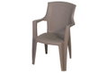 Πολυθρόνα Πλαστική Miltoplast Bari Taupe 57x46x91cm