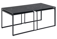 Τραπέζι Σαλονιού Actona Group Infinity Μαύρο 120x60x48cm