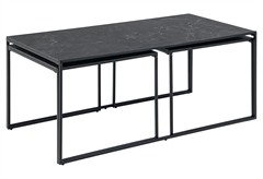 Τραπέζι AC Design Furniture Infinity Μαύρο Μ120xΠ60xΥ48cm