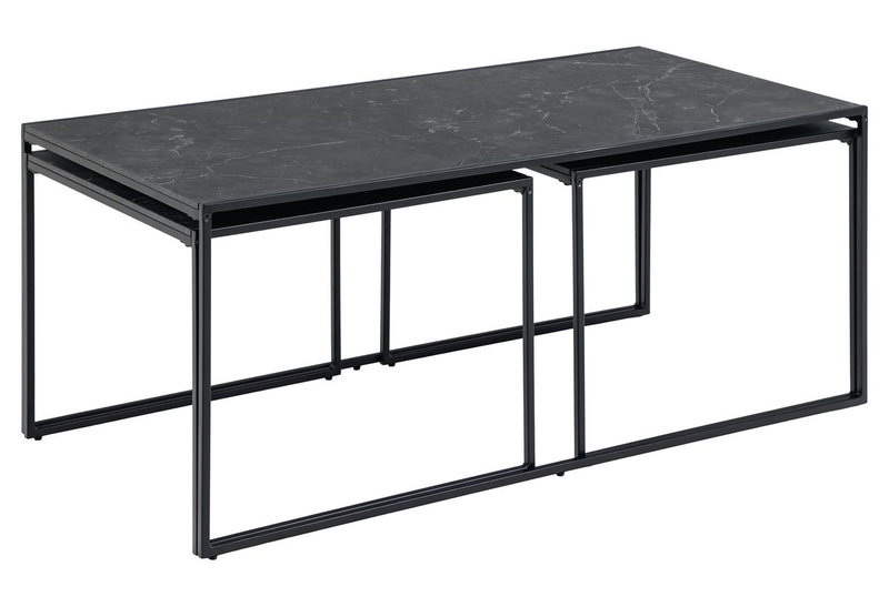 Τραπέζι AC Design Furniture Infinity Μαύρο Μ120xΠ60xΥ48cm