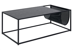 Τραπέζι AC Design Furniture Magazine Μαύρο Μ110xΠ60xΥ40cm