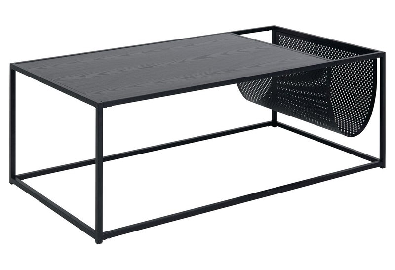 Τραπέζι AC Design Furniture Magazine Μαύρο Μ110xΠ60xΥ40cm