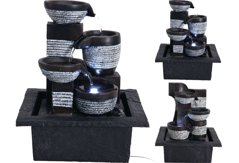 Συντριβάνι Feng Shui Εσωτερικού με Led Σε 2 Σχέδια 21,5x19x26cm