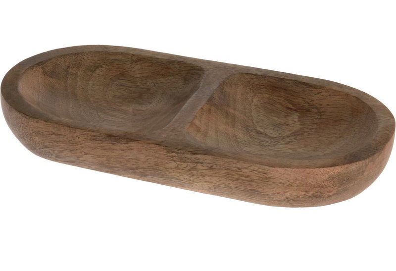 Διακοσμητικό Πιατέλα Ξύλο Μάνγκο 20x10cm
