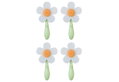Vigar Flower Γάντζος Ντουλαπιού Σετ 4 Τεμάχια