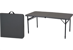Τραπέζι Πικ-Νικ με Ρυθμιζόμενο Ύψος Μεταλλικό 122x61x54-62-71cm