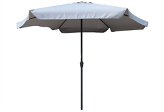 Ομπρέλα Κήπου Nattera Quartz με Μηχανισμό Ανοίγματος UV50 Φ295x237cm Γκρι