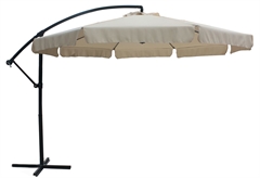 Ομπρέλα Κήπου Nattera Ruby με Μηχανισμό Ανοίγματος Φ345x270cm Μπεζ