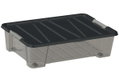 Κουτί Αποθήκευσης Πλαστικό Dea Home Jolly Μ57xΠ39xΥ15.5cm 25lt Γκρι/Μαύρο