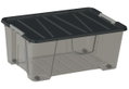 Κουτί Αποθήκευσης Πλαστικό Dea Home Jolly Μ57xΠ39xΥ24cm 35lt Γκρι/Μαύρο