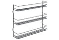 Metaltex Lava Therm Pepito Εταζέρα Μεταλλική Μαύρη 3 Θέσεων 36x8x32cm