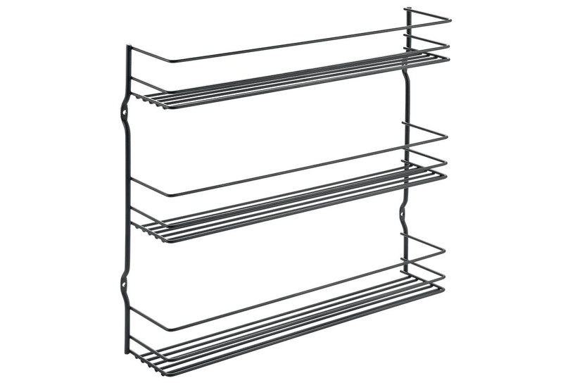 Metaltex Lava Therm Pepito Εταζέρα Μεταλλική Μαύρη 3 Θέσεων 36x8x32cm