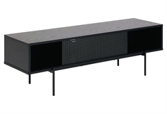 Έπιπλο Τηλεόρασης Μελαμίνης AC Design Furniture Angus Μαύρο 140x40x44.5cm