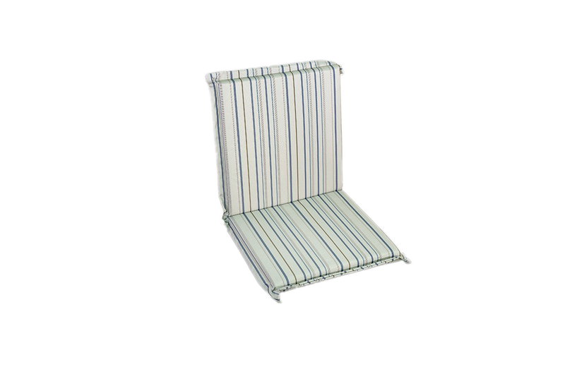 Bioafrol Μαξιλάρι Καρέκλας Χαμηλής Πλάτης 95x48x5cm Μπεζ-Λαδί Ριγέ Εξώγαζο