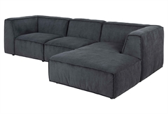 AC Design Furniture Fairfield Γωνιακός Καναπές Δεξιός Ανθρακί 282x164x71cm