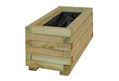 Γλάστρα Showood Μ70xΠ30xΥ28cm Natural