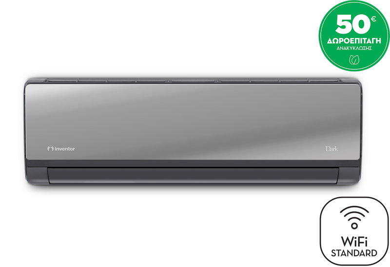 Inventor Dark DR2VI32-09WFI/DR2VO32-09 Κλιματιστικό Inverter 9000BTU