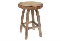 Σκαμπό Ξύλινο Teak 40x32cm