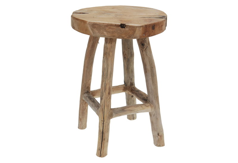 Σκαμπό Ξύλινο Teak 40x32cm