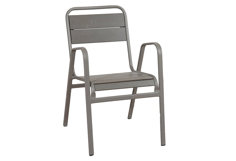 Πολυθρόνα Μεταλλική με Polywood 51x64x81cm