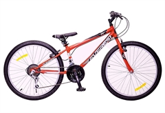 Everest Fly Boy 24" Κόκκινο-Μαύρο Mountain Bike με 18 Ταχύτητες και V-Brakes