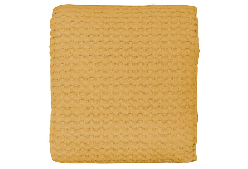 Κουβέρτα Πικέ Διπλή Easy Home Primavera Μουσταρδί 240x220cm
