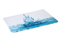 Χαλάκι Μπάνιου Drop 70x45cm Λευκό/Μπλε