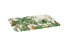 Χαλάκι Μπάνιου Harapan 70x45cm Λευκό/Πράσινο