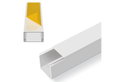Κανάλι Τοίχου Αυτοκόλλητο 16x16mm, 2Μ, Λευκό