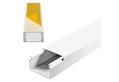 Κανάλι Τοίχου Αυτοκόλλητο 20x10mm, 2Μ, Λευκό