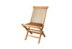 Καρέκλα Πτυσσόμενη από Ξύλο Teak Καφέ Ανοιχτό 56x46.56x88cm