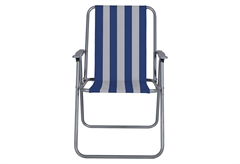 Καρέκλα Παραλίας Homefit Aruba 
Sailor Μ58xΥ78xΠ52cm Μπλε/Λευκό Ριγέ