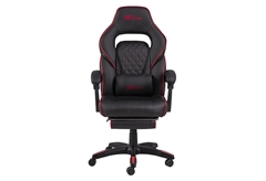 Καρέκλα Gaming AC Design Furniture Canyon Μαύρο/Κόκκινο 71x66x129cm