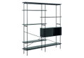 Βιβλιοθήκη AC Design Furniture Angus Μ172xΠ27xΥ188cm Μαύρη