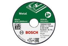 Bosch EasyCut & Grind Δίσκος Κοπής Μετάλλου 3 Τεμάχια