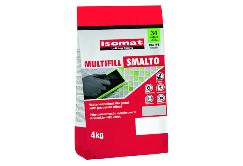 Isomat Multifill Smalto 1-8 Αρμόστοκος Γκρι/Μπλε 4kg