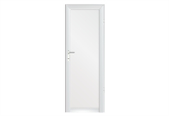 Πόρτα Αλουμινίου Δεξιά Λευκή 68x210cm