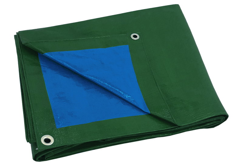 Μουσαμάς Αδιάβροχος Praktiker 4x3m 110gr/m2 Πράσινο/Μπλε