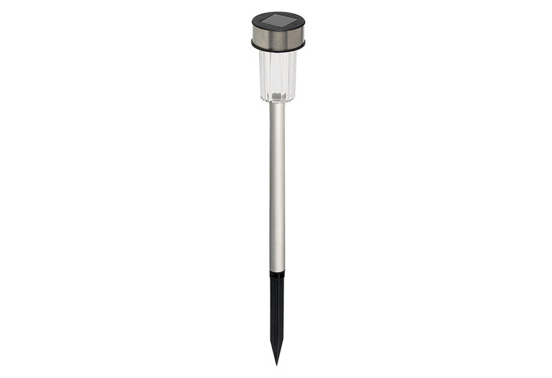 Grunding Σετ Ηλιακό Φωτιστικό Στήλος LED 4.8x36.5cm Ασημί 10 Τεμαχίων