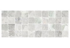 Ντεκόρ Τοίχου Κεραμικό Squares 20x50cm Γκρι