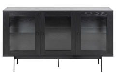 Μπουφές AC Design Furniture Angus Μαύρο 140x40x82cm