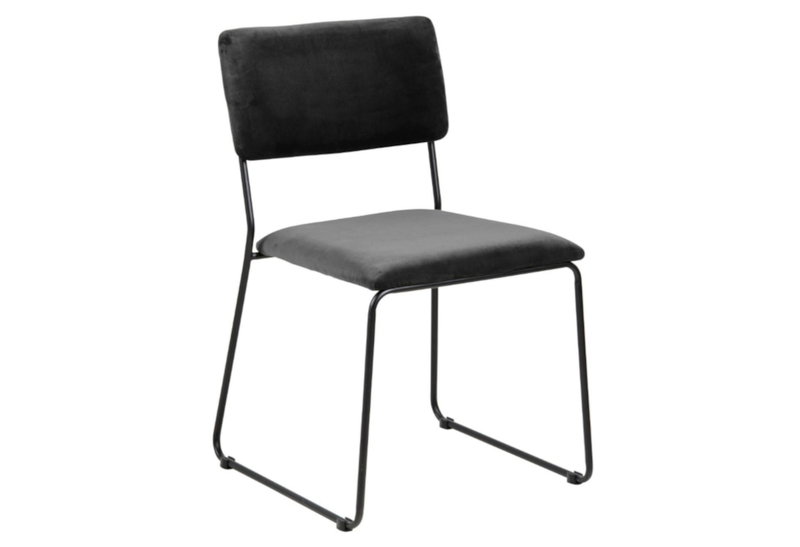 Καρέκλα Ac Design Furniture Cornelia M53.5xΠ50xY80cm Γκρι
