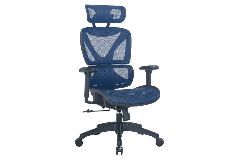 Homefit York Καρέκλα Γραφείου Μπλε Μ68xΠ68xΥ117/127cm
