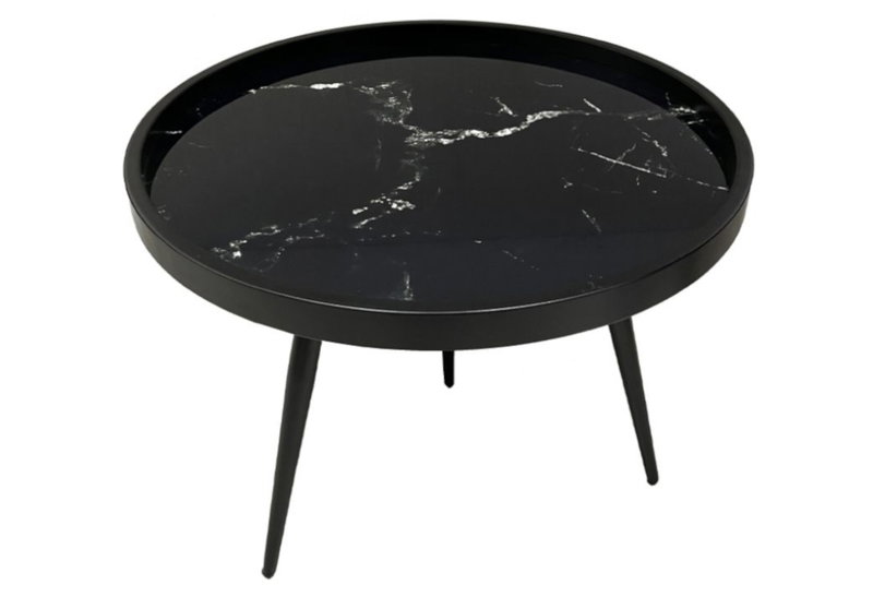 Τραπέζι Marm Μαύρο Φ60x45cm