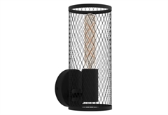 Eglo Redcliff Απλίκα Τοίχου με Ντουί E27 Μαύρο 12x14.5x28cm